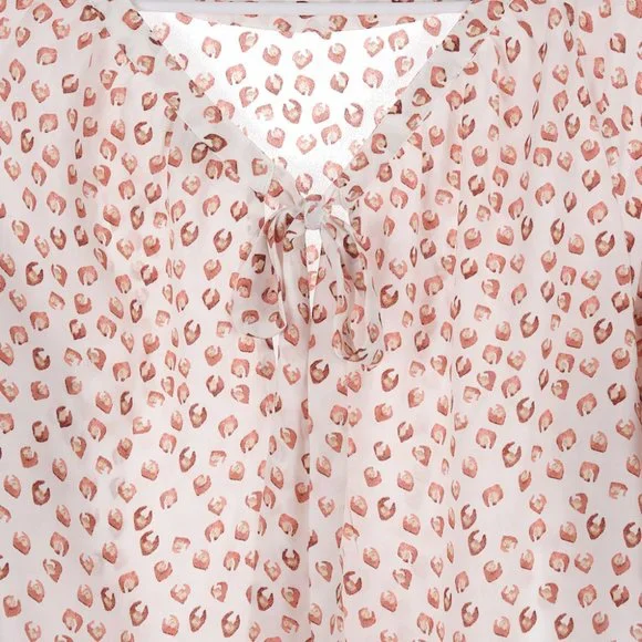 LOFT Flutter Sleeve Blouse Large - Picture 7 of 9